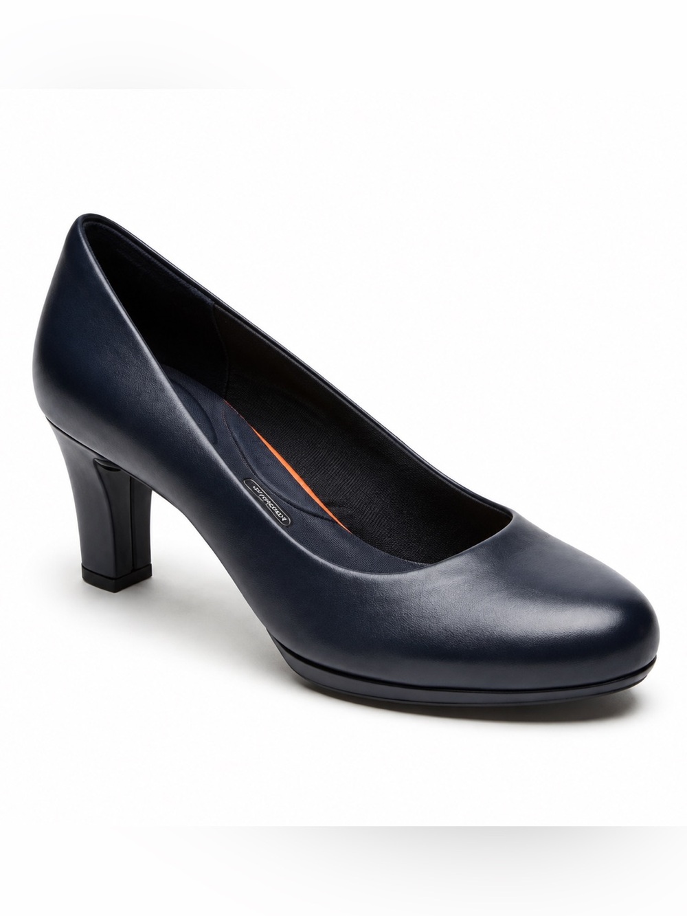 Rockport Leah Total Motion Navy Pumps Size 8M NIB Leather CH3996 Comfort Heel